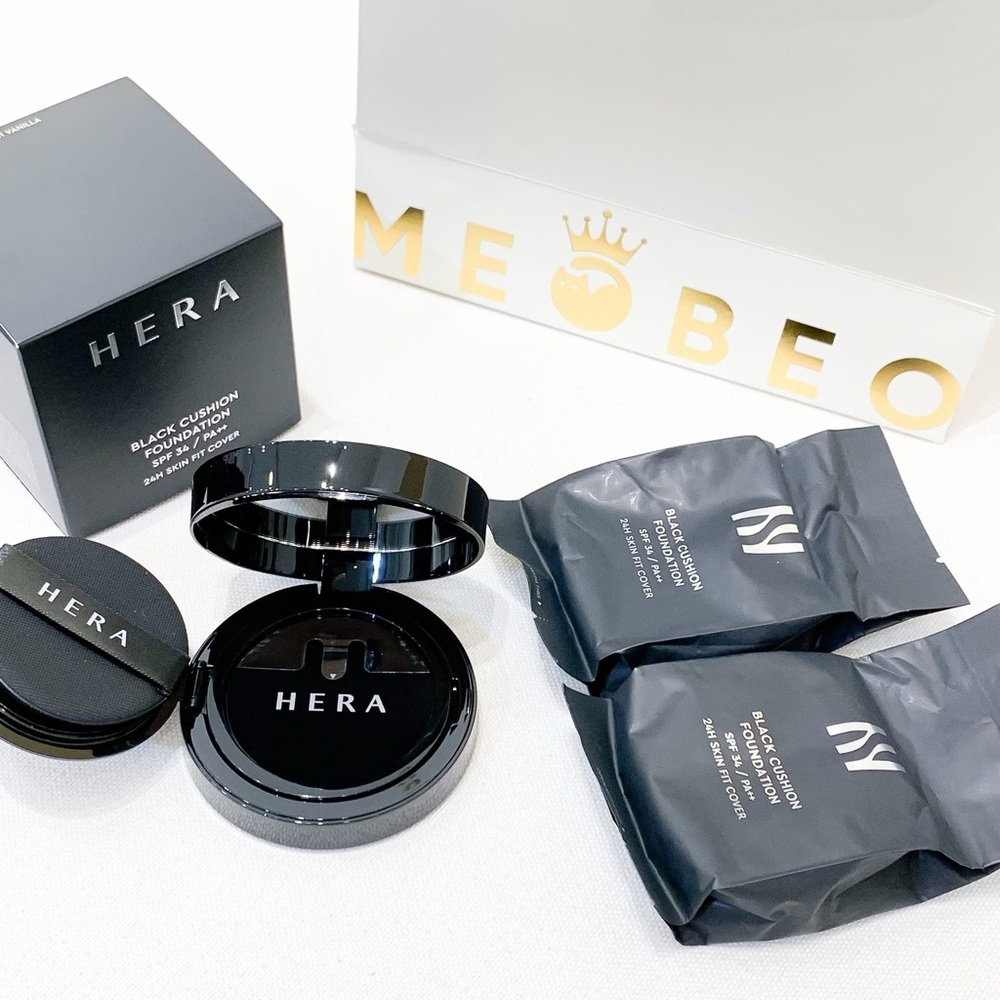 HERA 2024 NEW Black Cushion Foundation 15g+Refill 15g SPF34/PA++ #23N1 Beige